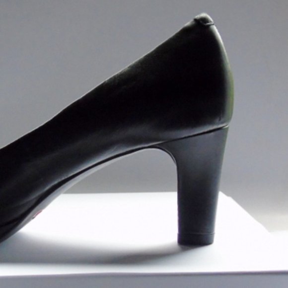 Rockport Black Leather Totalmotion, Trutech Heels Size 5.5 Unworn - Picture 4 of 14
